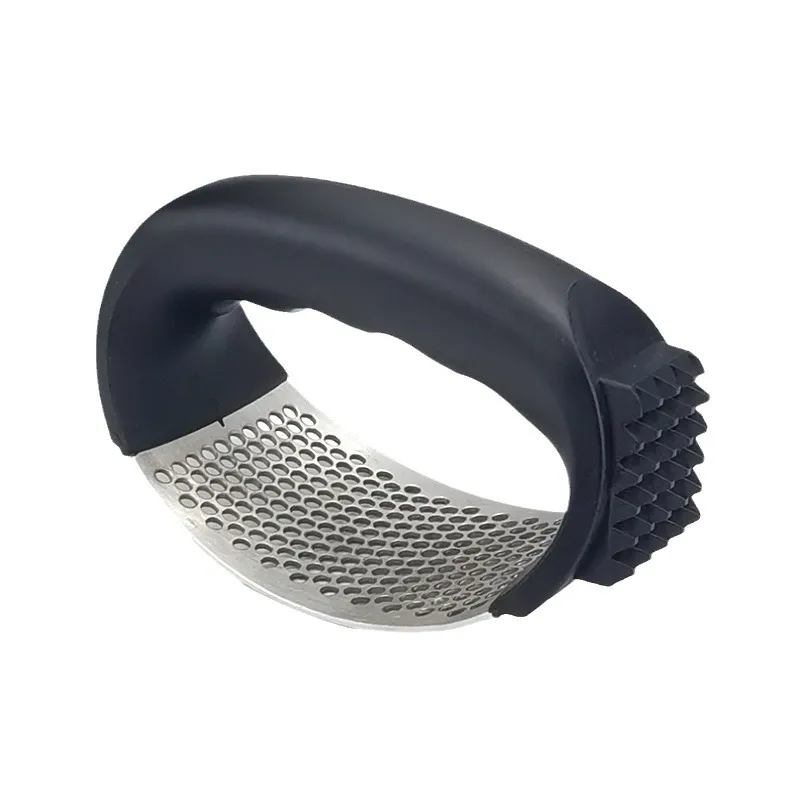 Stainless Steel Garlic Press & Crusher – Heavy Duty Garlic Mincer Tool with Easy-Clean Design, Rustproof Kitchen Gadget for Mashing Garlic, Ginger, and Nuts